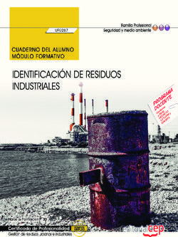 CUADERNO DEL ALUMNO. IDENTIFICACIÓN DE RESIDUOS INDUSTRIALES (UF0287). CERTIFICA