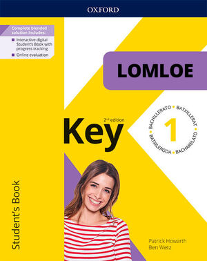 KEY TO BACHILLERATO 2ED 1. STUDENT'S BOOK. LOMLOE PACK