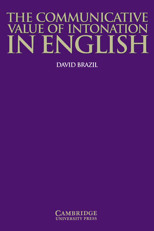 THE COMMUNICATIVE VALUE OF INTONATION IN ENGLISH BOOK