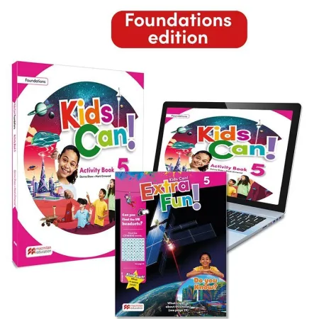 Kids Can! Foundations 5 Activity Book, Extrafun & Pupil's App: con Acceso a la
