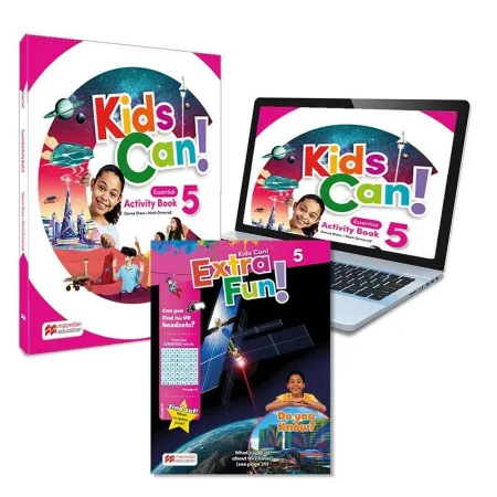 Kids Can! 5 Activity Book, Extrafun & Pupil's App: Cuaderno de Actividades de Re