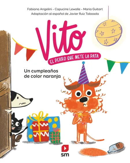 Vito un Cumpleaños de Color Naranja