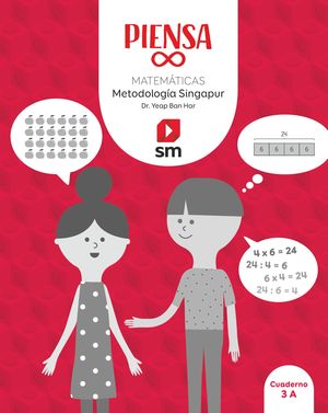 MATEMÁTICAS 3ºPRIMARIA. PIENSA INFINITO. PROYECTO SINGAPUR PACK