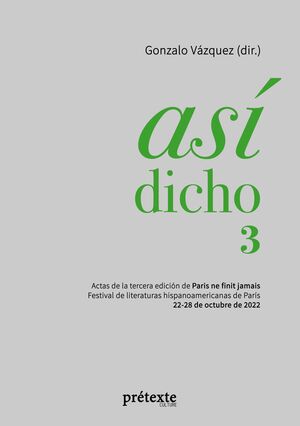 ASÍ DICHO 3