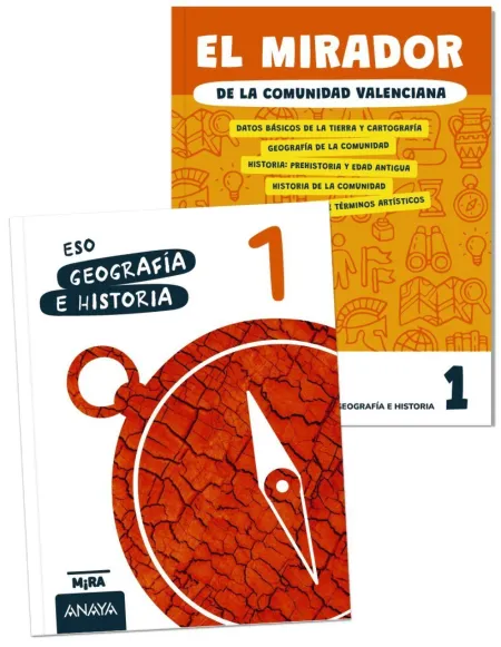 Geografía e Historia 1 + el Mirador de la Comunidad Valenciana