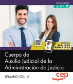 CUERPO AUXILIO JUDICIAL ADMINISTRACION JUSTICIA TEMARIO III