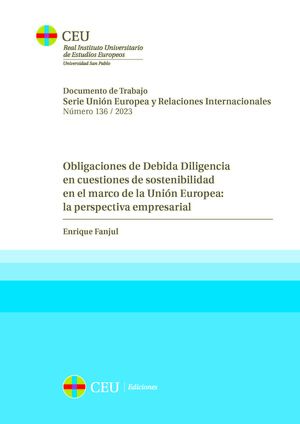 OBLIGACIONES DE DEBIDA DILIGENCIA EN CUESTIONES DE SOSTENIBILIDAD EN EL MARCO DE