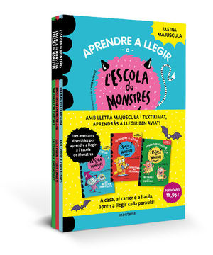 PACK APRENDRE A LLEGIR A L'ESCOLA DE MONSTRES (LLIBRES 1-3)