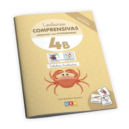 Lecturas Comprensivas 4B con Pictogramas Pauta Montessori