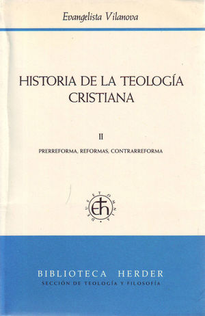 HISTORIA DE LA TEOLOGÍA CRISTIANA