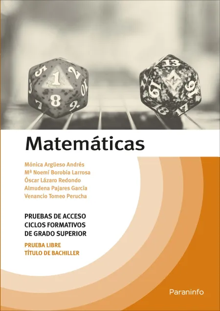 Matemáticas. Temario Pruebas de Acceso a Ciclos Formativos de Grado Superior
