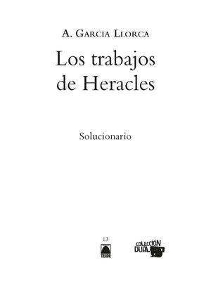 SOLUCIONARIO. LOS TRABAJOS DE HERACLES. COLECCIÓN DUAL (DIGITAL)