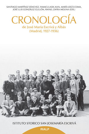 CRONOLOGÍA DE JOSE MARÍA ESCRIVÁ Y ALBÁS