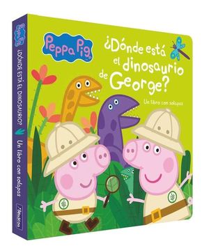 PEPPA PIG. DINOSAURIO CARTON CON SOLAPAS