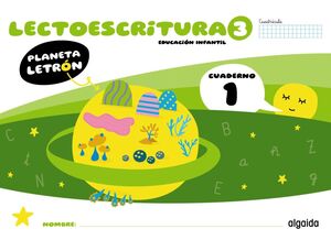 PLANETA LETRÓN. LECTOESCRITURA. NIVEL 3. CUADERNO 1. CUADRÍCULA