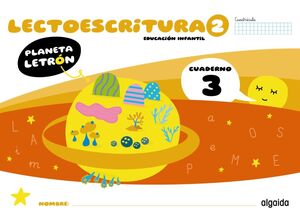 PLANETA LETRÓN. LECTOESCRITURA. NIVEL 2. CUADERNO 3. CUADRÍCULA. LIBRO DIGITAL A