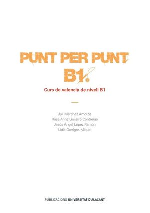 PUNT PER PUNT. B1