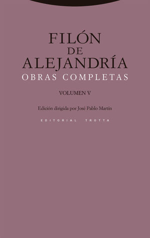 FILON DE ALEJANDRIA O.C. VOL.V