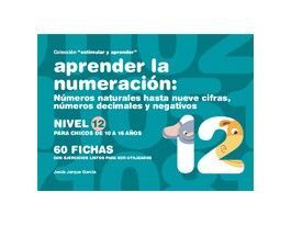 APRENDER LA NUMERACIÓN: NÚMEROS NATURALES (NIVEL 12)