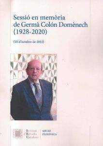 SESSIÓ EN MEMÒRIA DE GERMÀ COLÓN (1928-2020)