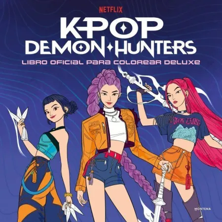 Kpop Demon Hunters Libro para Colorear