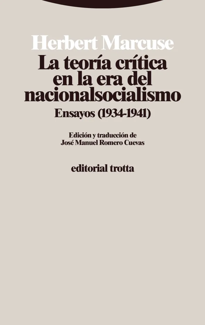 La Teoría Crítica en la Era del Nacionalsocialismo