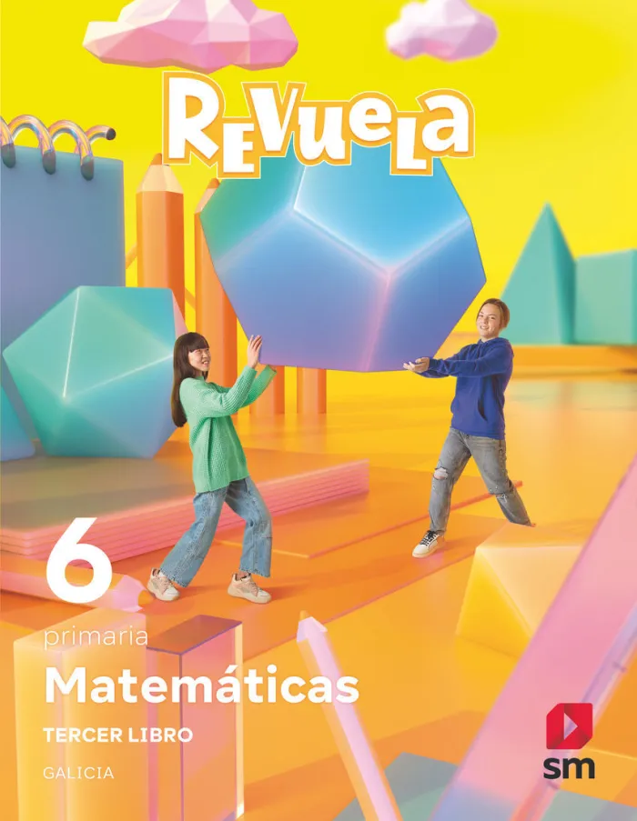 Matemáticas Temáticos. 6 Primaria. Trimestres. Revuela. Galicia