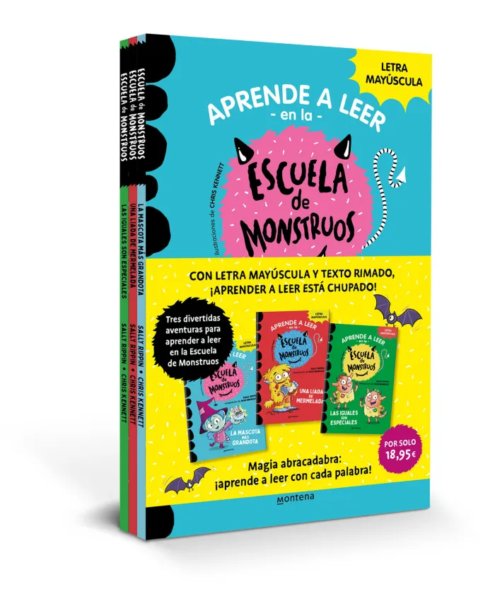 Pack Aprender a Leer en la Escuela de Monstruos (Libros 1-3)