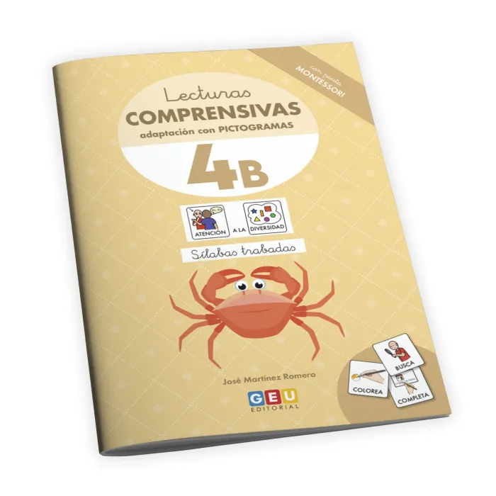 Lecturas Comprensivas 4B con Pictogramas Pauta Montessori