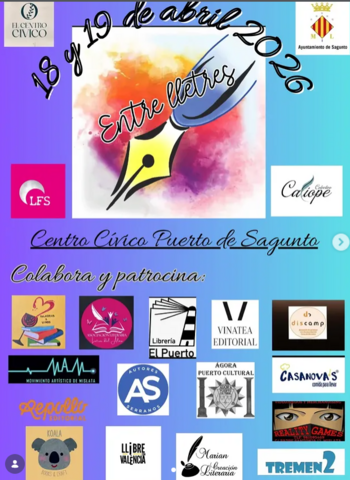 La Librería EL Puerto colabora en 2º Día del  libro de Sagunto con la venta libros de la autora Rosario Raro